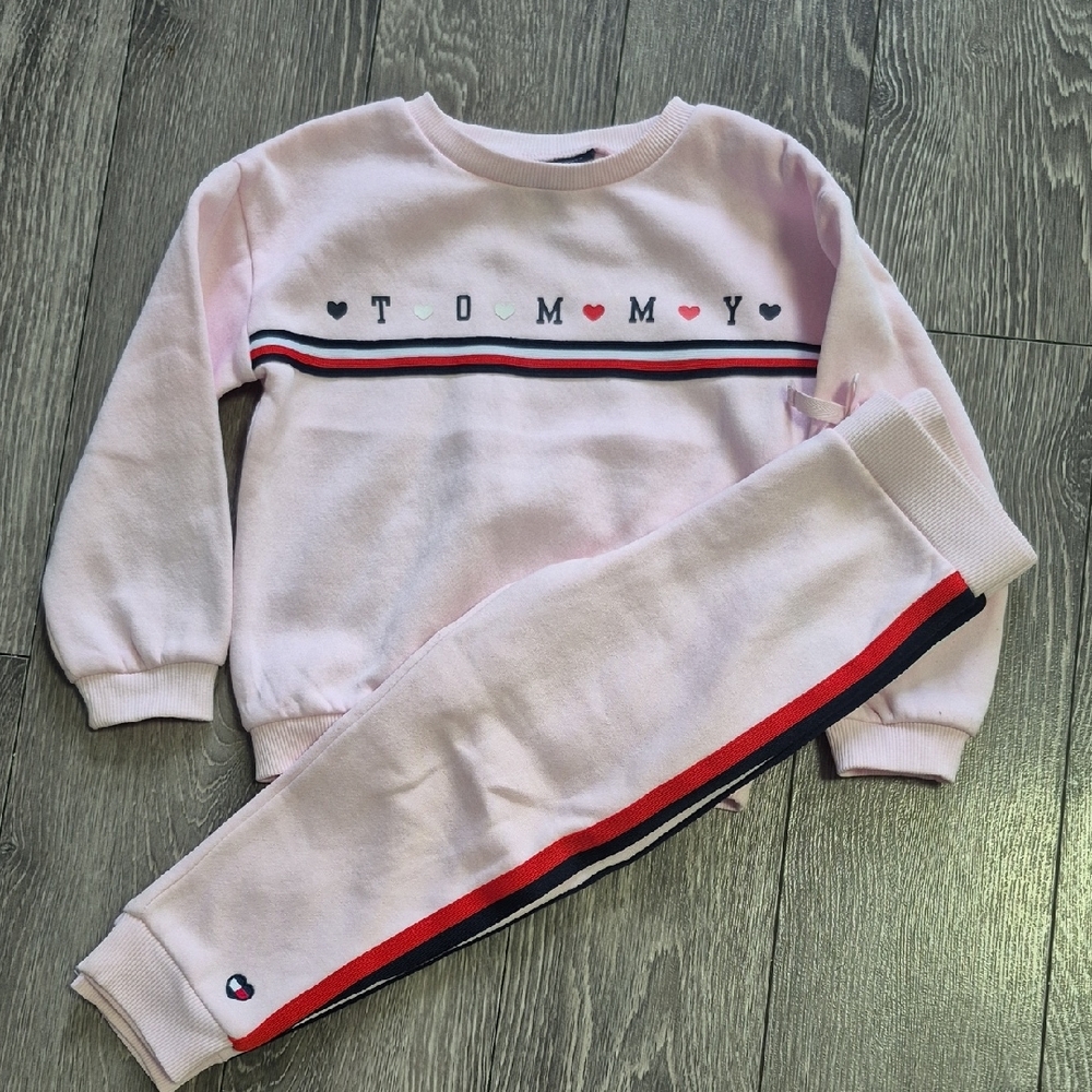 Tommy Hilfiger Kids Pink Sweatshirt and Joggers